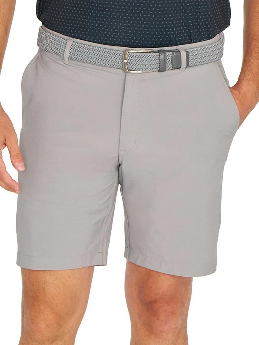 Greg Norman Men's Classic Fit Golf Performance Stretch Short Gray Sze: 38, NWT